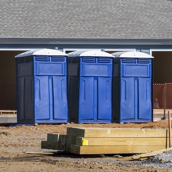 is there a specific order in which to place multiple porta potties in Fulshear Texas